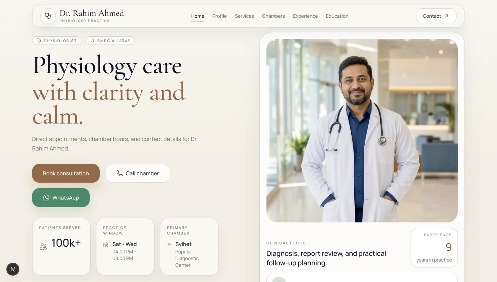Medical Legacy template preview